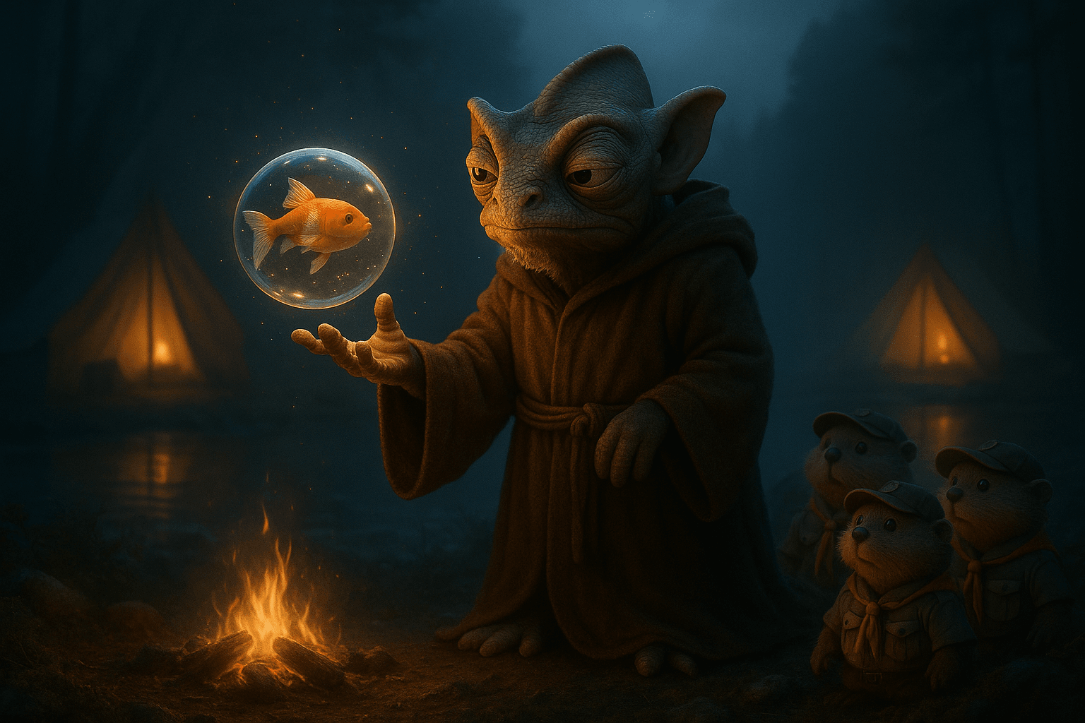 Yoda Chamäleon Meister des Webdesigns