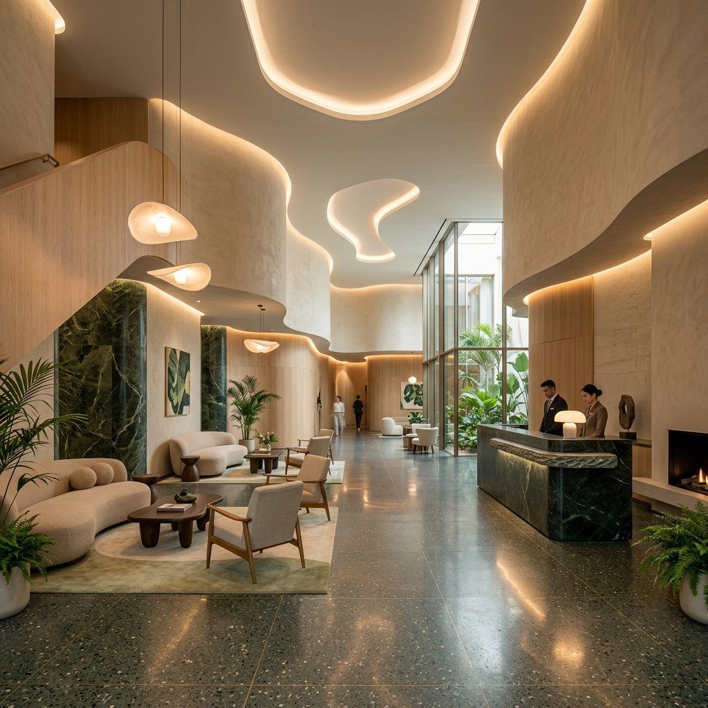 The Sovereign Atrium - Grand Hotel Lobby am Lago di Como