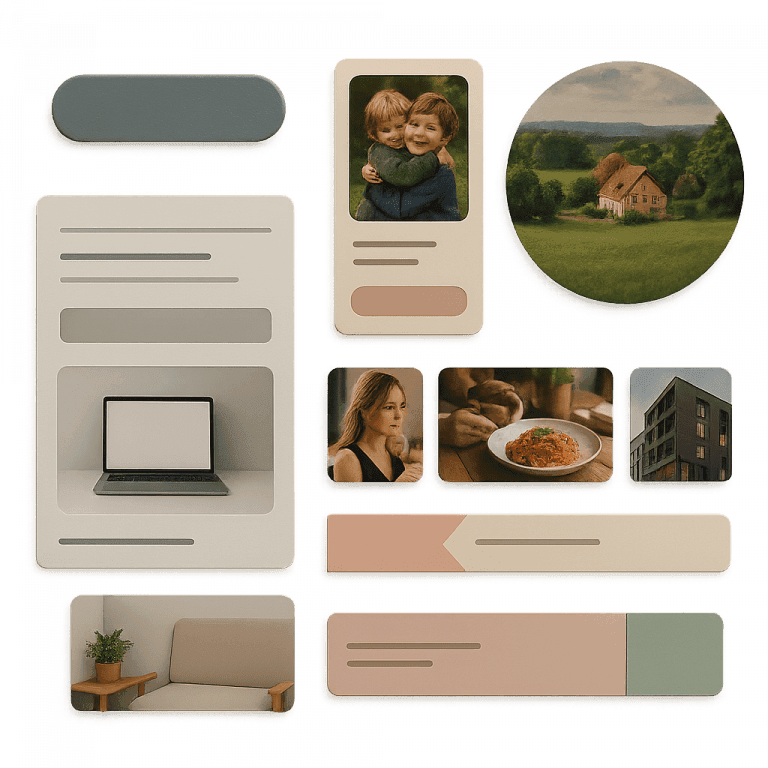 Webdesignbeispiele und Blockdesign