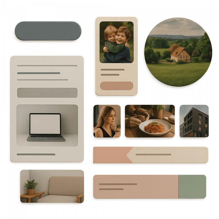 Webdesignbeispiele und Blockdesign