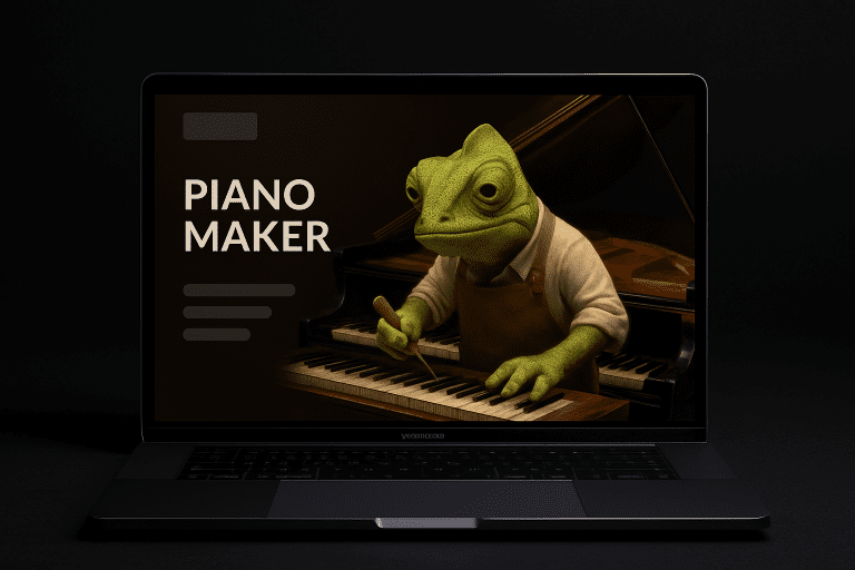 Internetpräsenz für Musik, Instrumente, Service