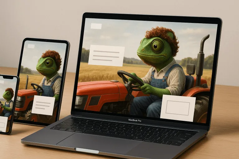 Responsive Design Beispiel Landwirtschaft